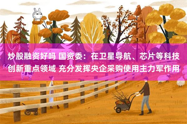 炒股融资好吗 国资委：在卫星导航、芯片等科技创新重点领域 充分发挥央企采购使用主力军作用