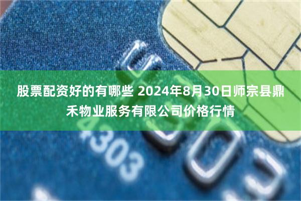 股票配资好的有哪些 2024年8月30日师宗县鼎禾物业服务有限公司价格行情